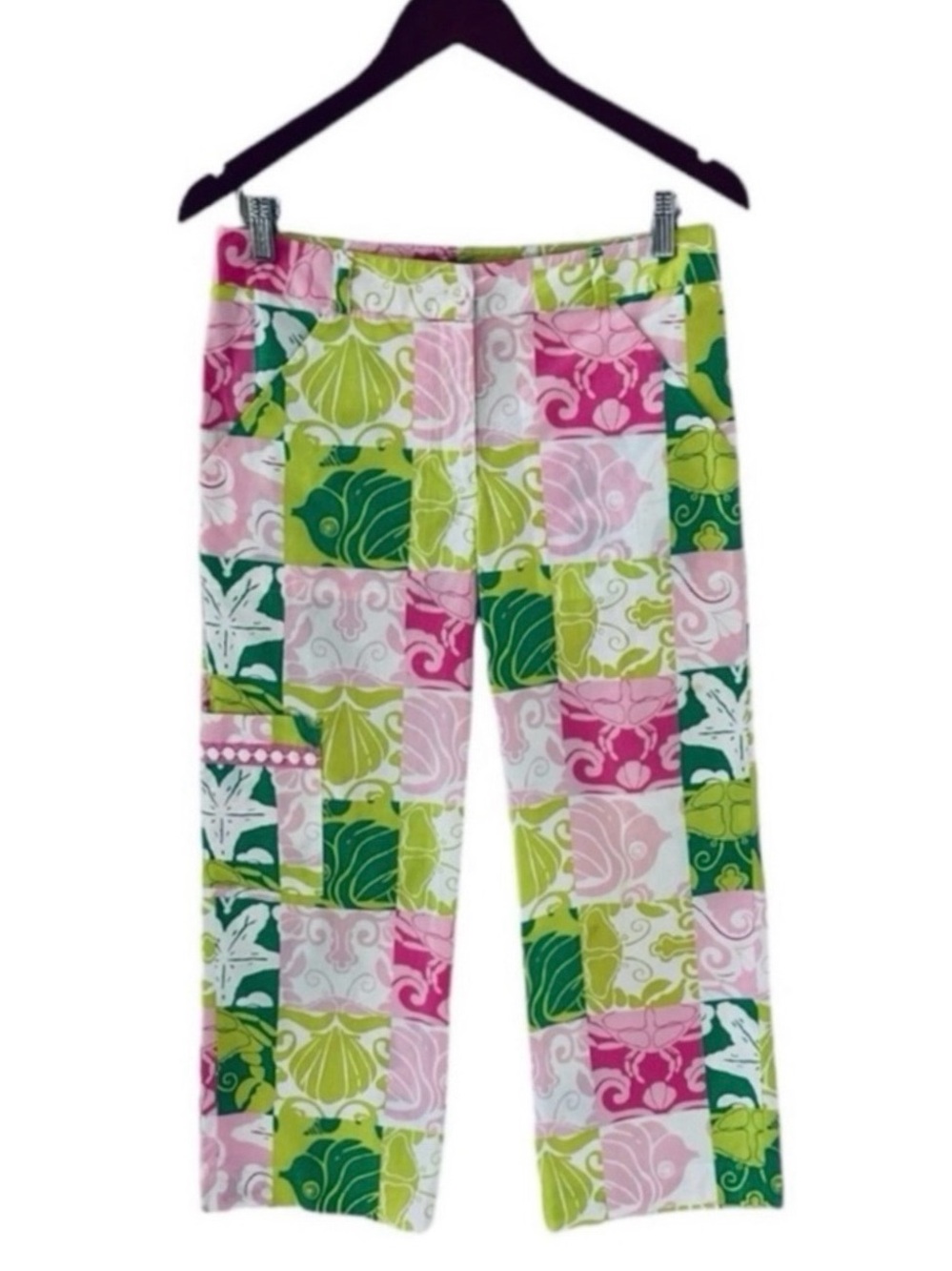 Lilly Pulitzer Paradise Patch Crop Pants Size 4